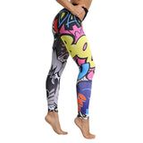 Letter Printed Women Sport Leggings