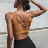 V Collar Yoga Bra