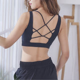 V Collar Yoga Bra